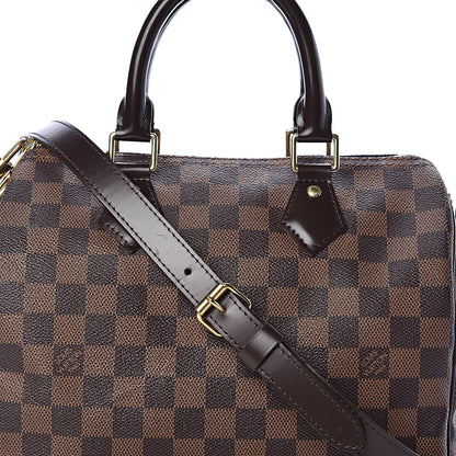 Louis Vuitton Damier Ebene Speedy Bandouliere 25 9 of 11