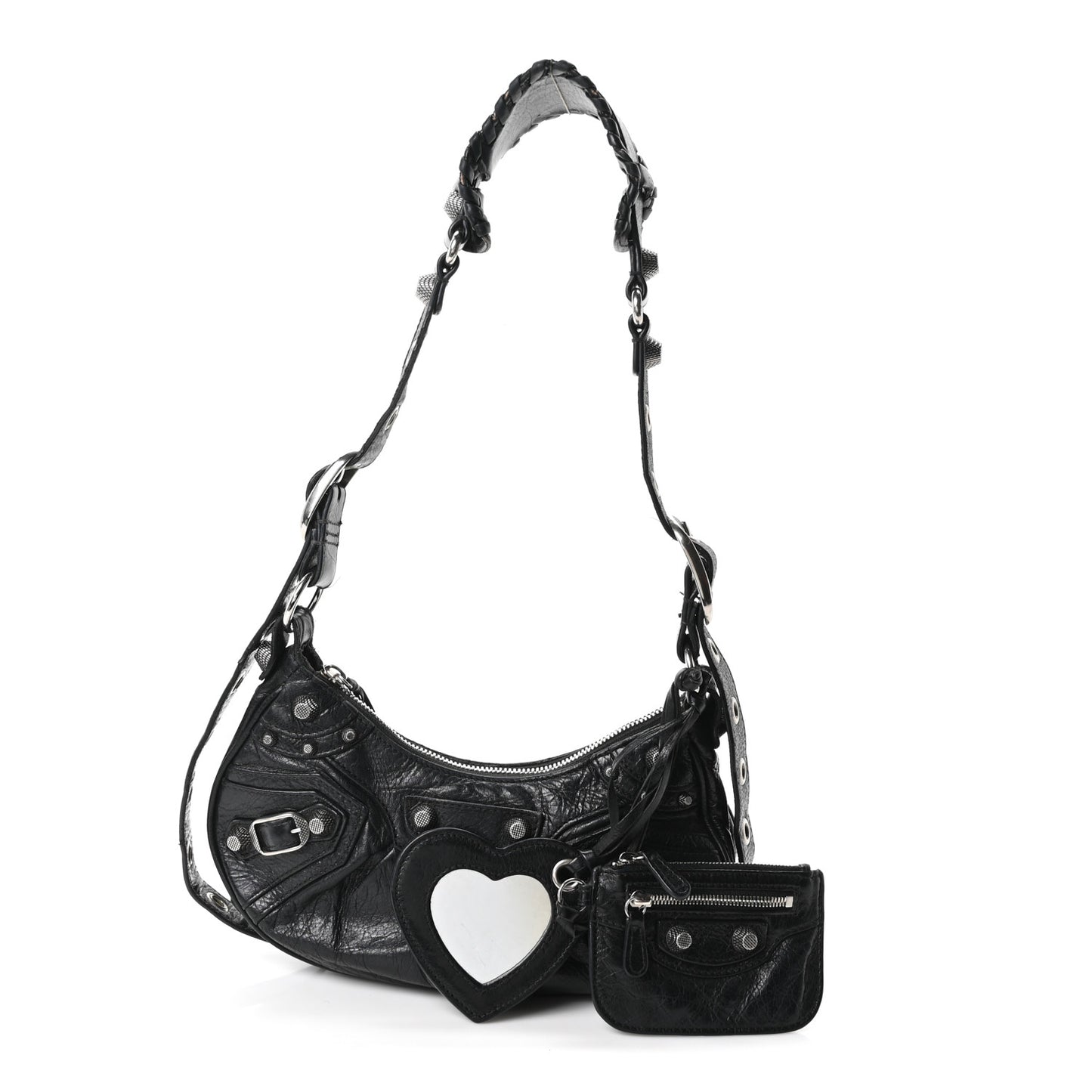 Agneau Arena Le Cagole Shoulder Bag XS Black