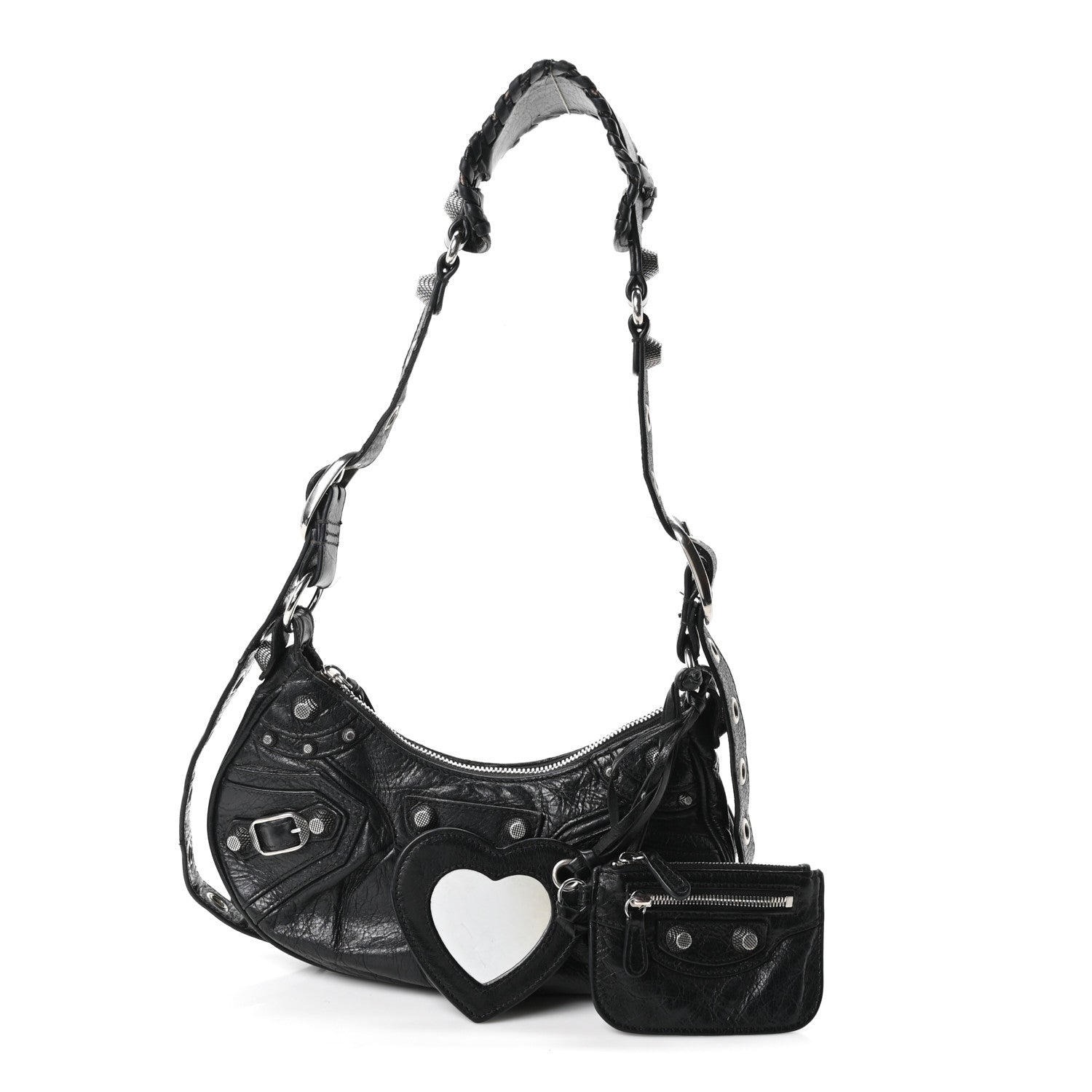 Balenciaga Agneau Arena Le Cagole Shoulder Bag XS Black 3 of 12