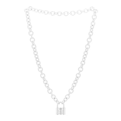 Tiffany Sterling Silver 1837 Lock Charm Necklace 3 of 5