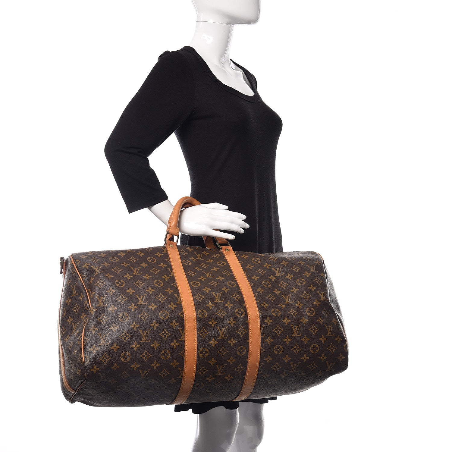Louis Vuitton Monogram Keepall Bandouliere 55 2 of 12