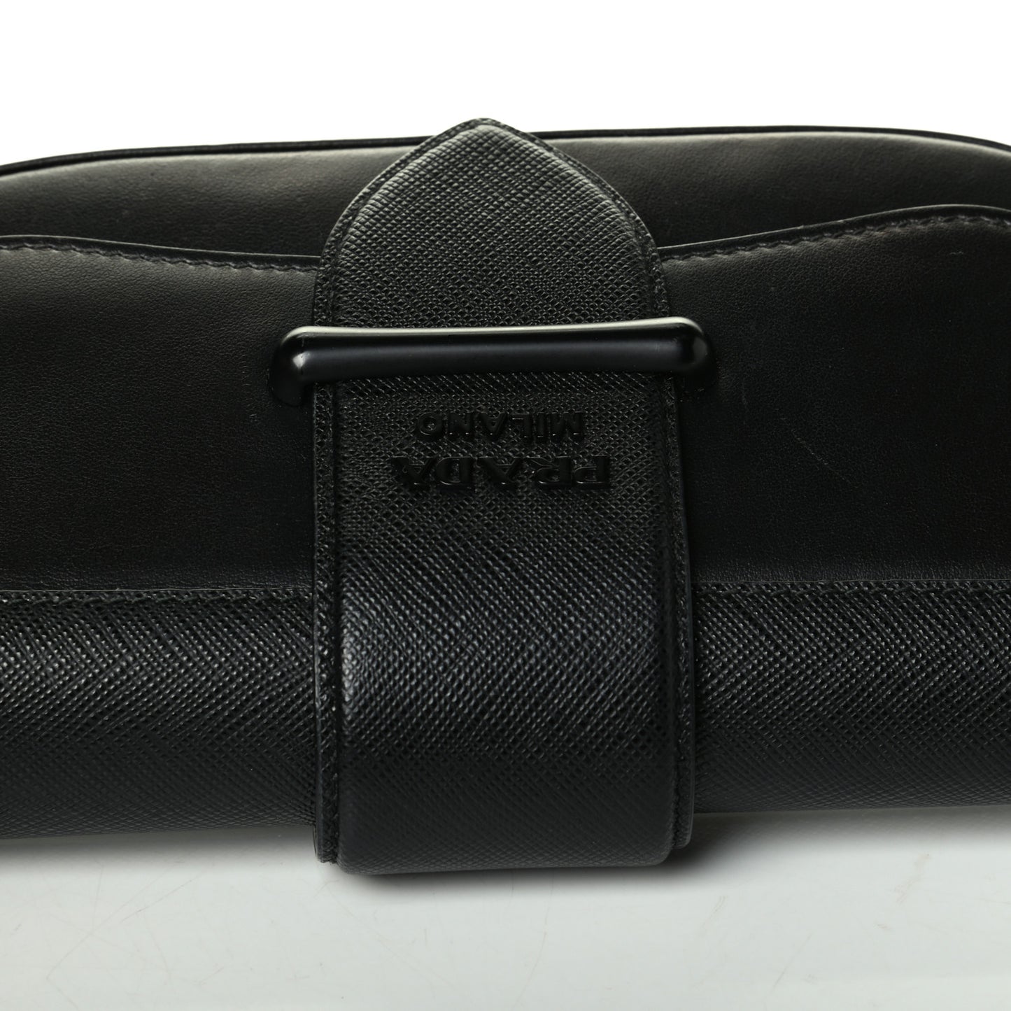 City Calfskin Saffiano Mini Sidonie Shoulder Bag Black