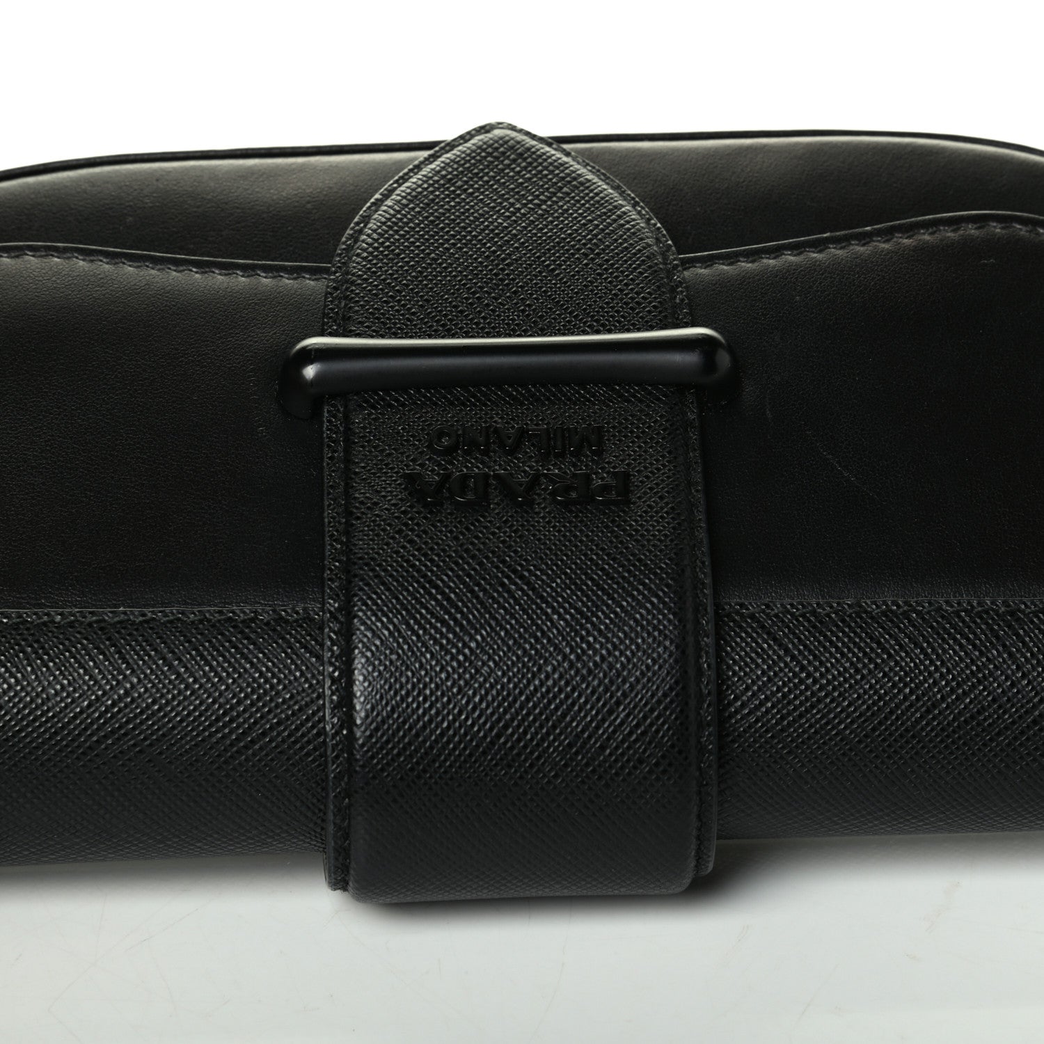 Prada City Calfskin Saffiano Mini Sidonie Shoulder Bag Black 5 of 7
