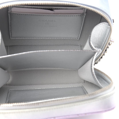 Chanel Metallic Gradient Calfskin Quilted Camera Case Blue Yellow Purple 5 of 9