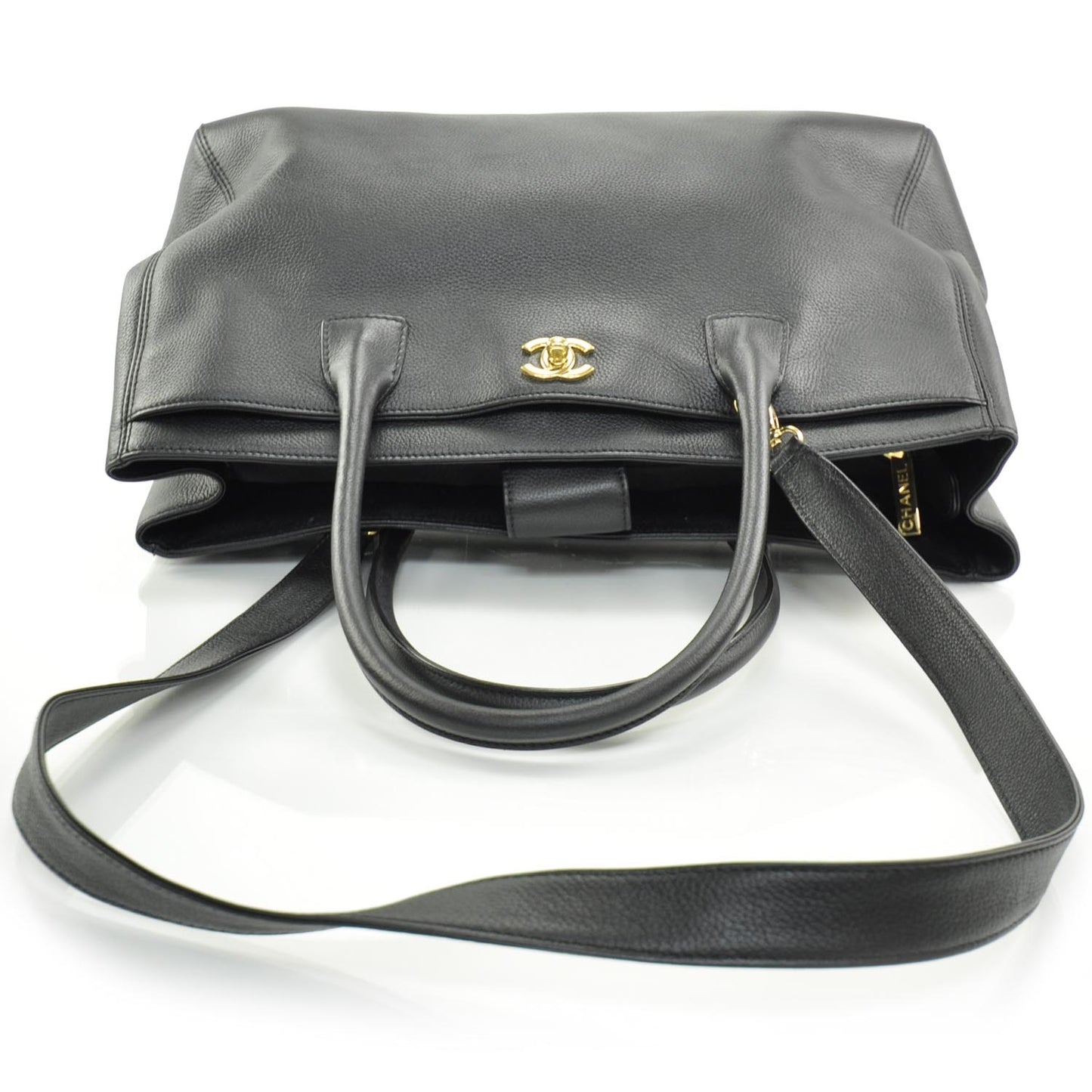 Caviar Cerf Executive Shopper Tote Black GHW