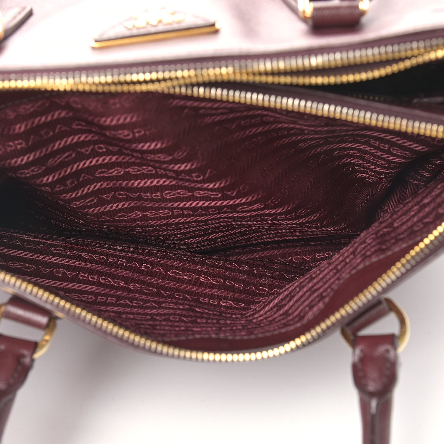 Prada Saffiano Medium Galleria Double Zip Tote Granato 6 of 19