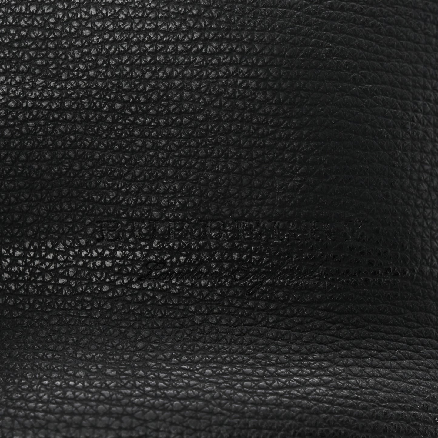 London Grainy Calfskin Small Lorne Bucket Crossbody Black