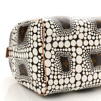 Louis Vuitton Monogram Kusama Town Speedy 30 White 8 of 10
