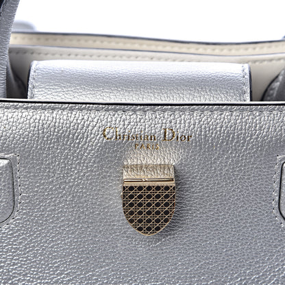 Christian Dior Metallic Grained Calfskin Mini Diorever Flap Silver 6 of 16