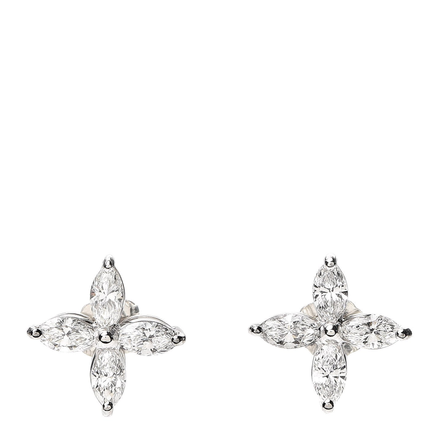 Platinum Diamond Large Victoria Earrings