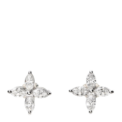 Tiffany Platinum Diamond Large Victoria Earrings 1 of 5