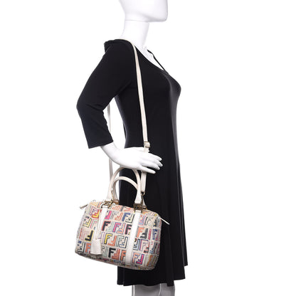 Fendi Zucca Spalmati Vitello FF Multicolor Forever Boston Multicolor White 2 of 10