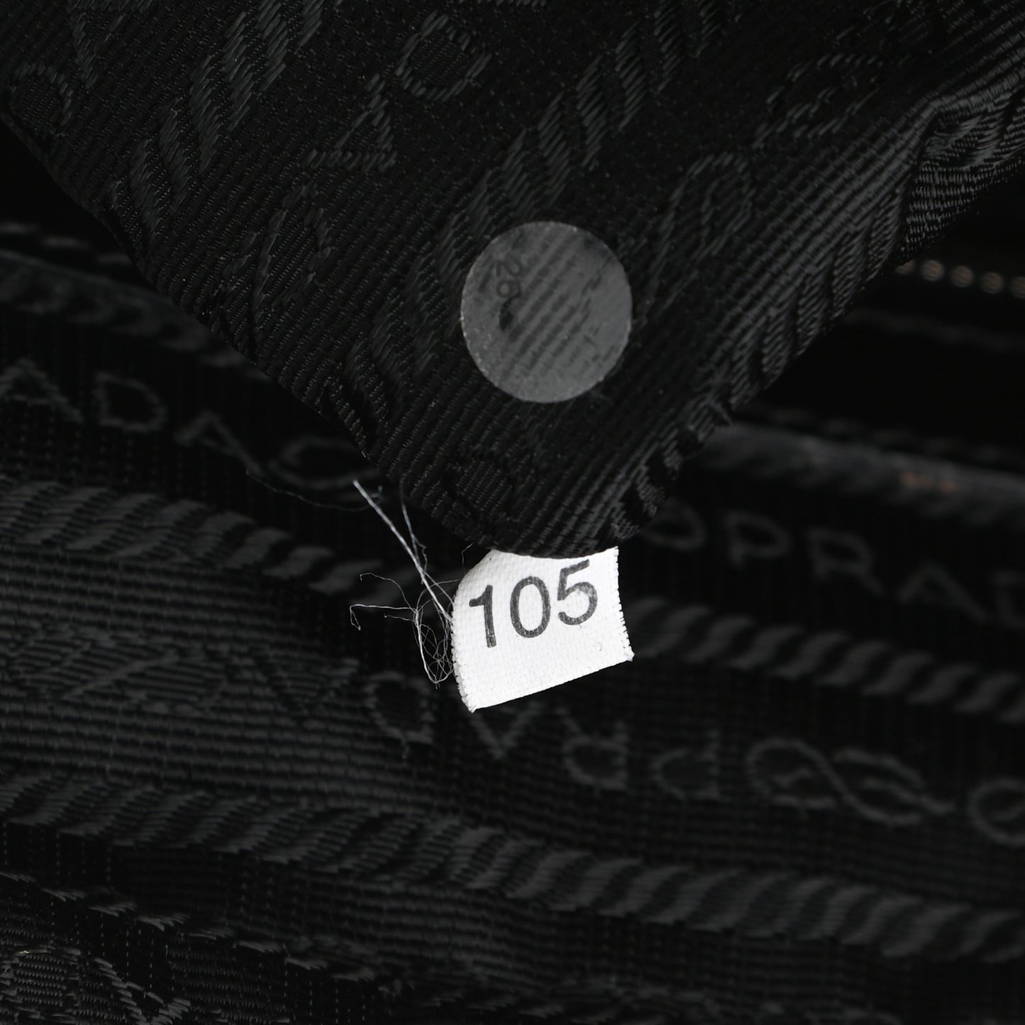 Tessuto Nylon Box Calf Bowling Bag Black