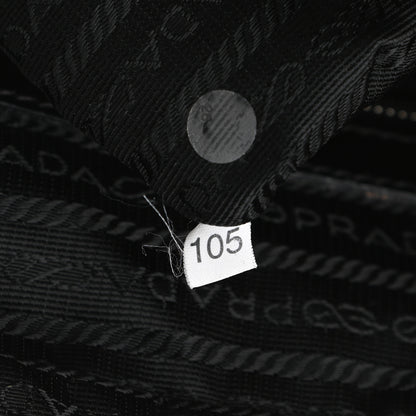 Prada Tessuto Nylon Box Calf Bowling Bag Black 4 of 14
