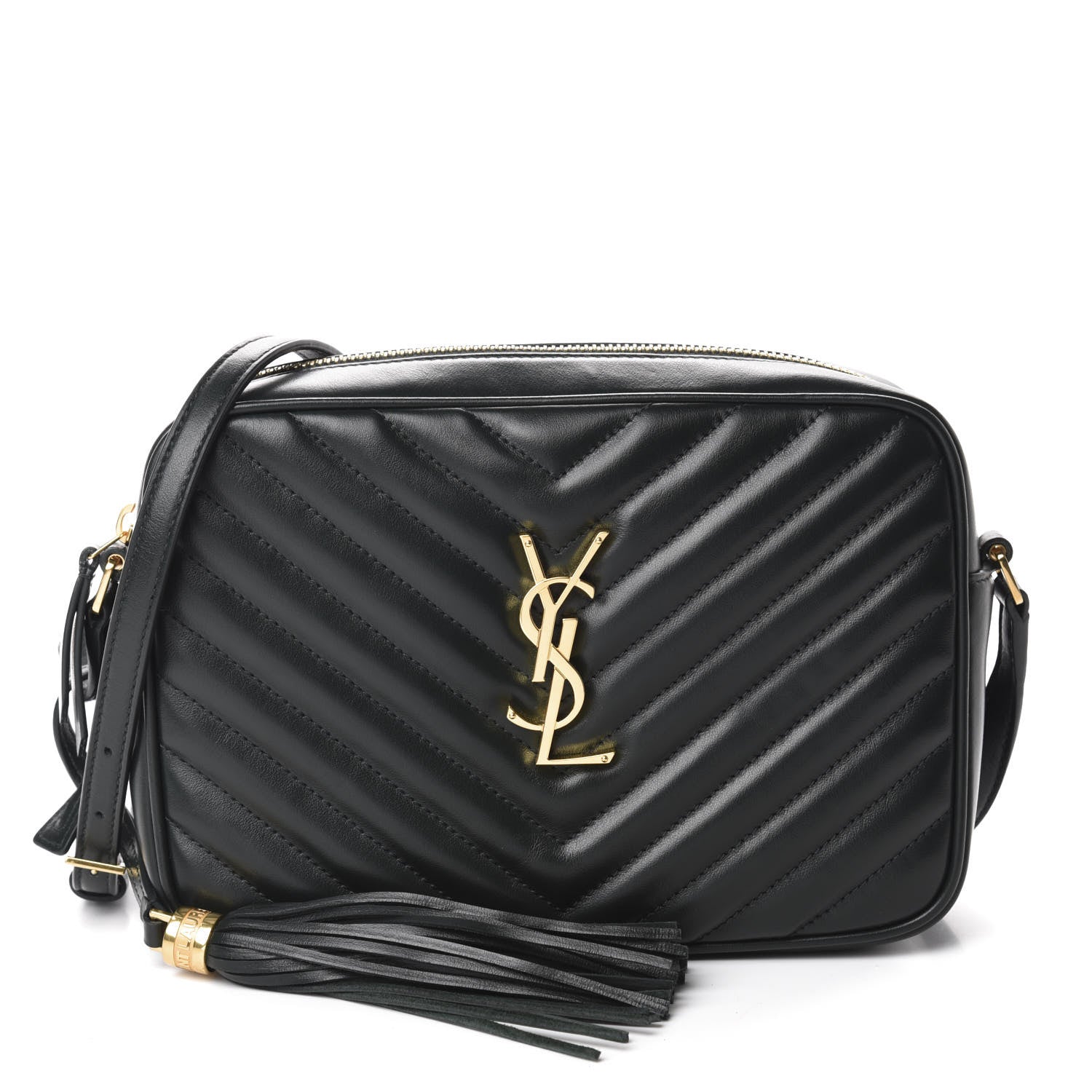 Saint Laurent Calfskin Matelasse Monogram Lou Camera Bag Green 1 of 10