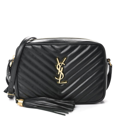 Saint Laurent Calfskin Matelasse Monogram Lou Camera Bag Green 1 of 10