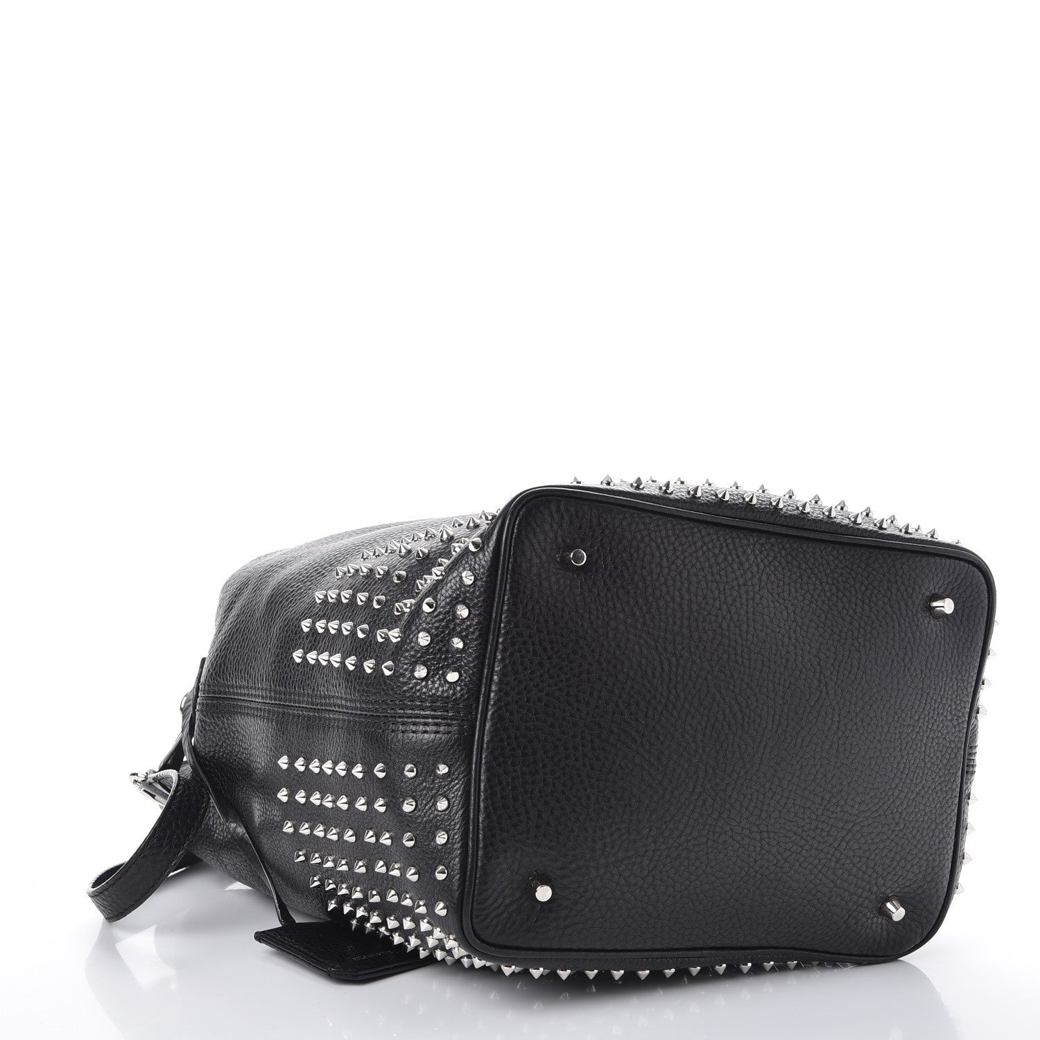 Burberry Calfskin Studded Medium Susanna Hobo Black 4 of 8