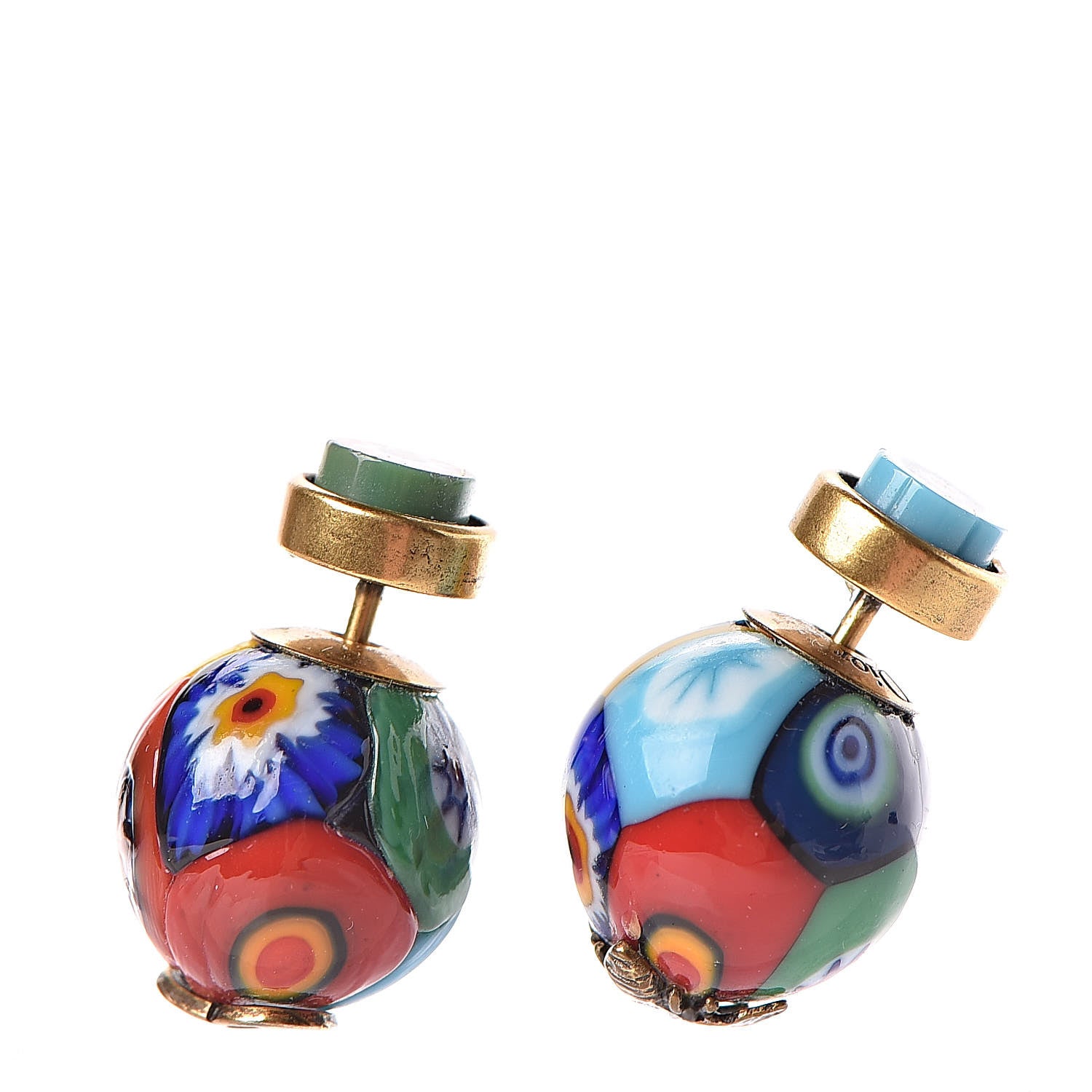 Christian Dior Printed Mise En Dior Tribal Earrings Multicolor 1 of 5