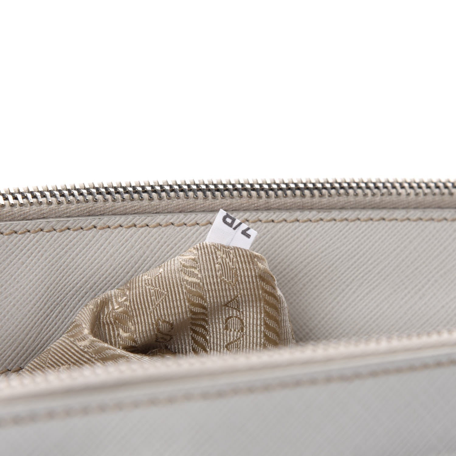 Prada Saffiano Small Galleria Double Zip Tote Talco 16 of 17