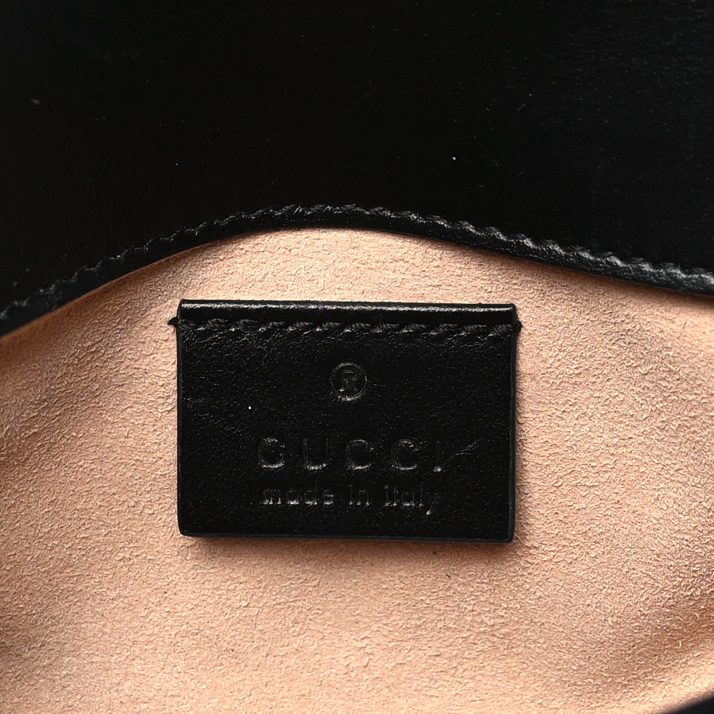 Calfskin Matelasse Super Mini GG Marmont Shoulder Bag Black