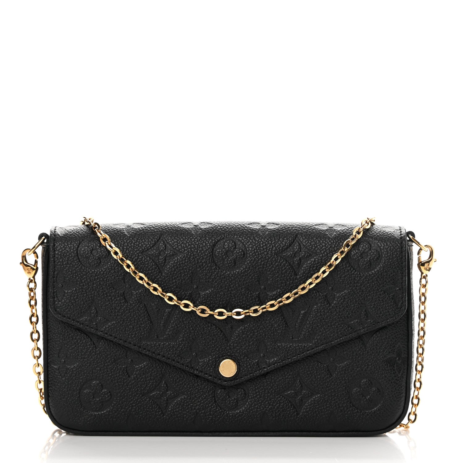 Louis Vuitton Empreinte Pochette Felicie Chain Wallet Black 3 of 15