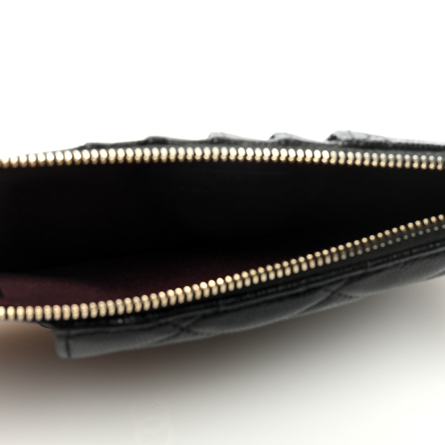 Chanel Caviar Quilted Classic Flat Wallet Pouch Black 5 of 7