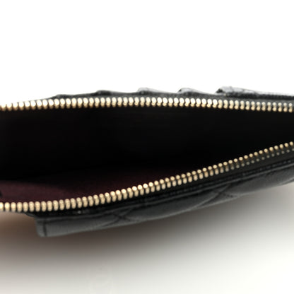 Chanel Caviar Quilted Classic Flat Wallet Pouch Black 5 of 7