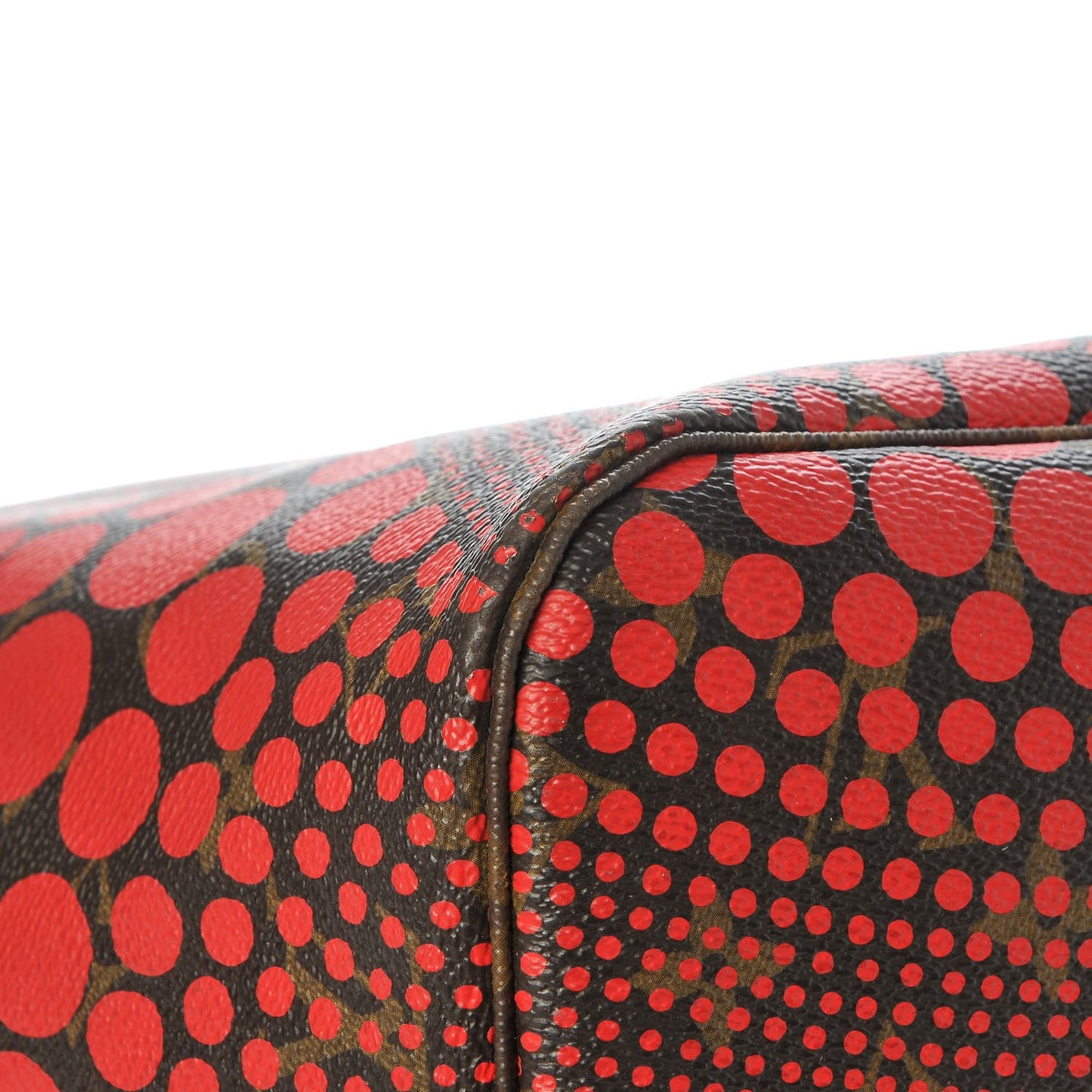 Monogram Kusama Waves Neverfull MM Red