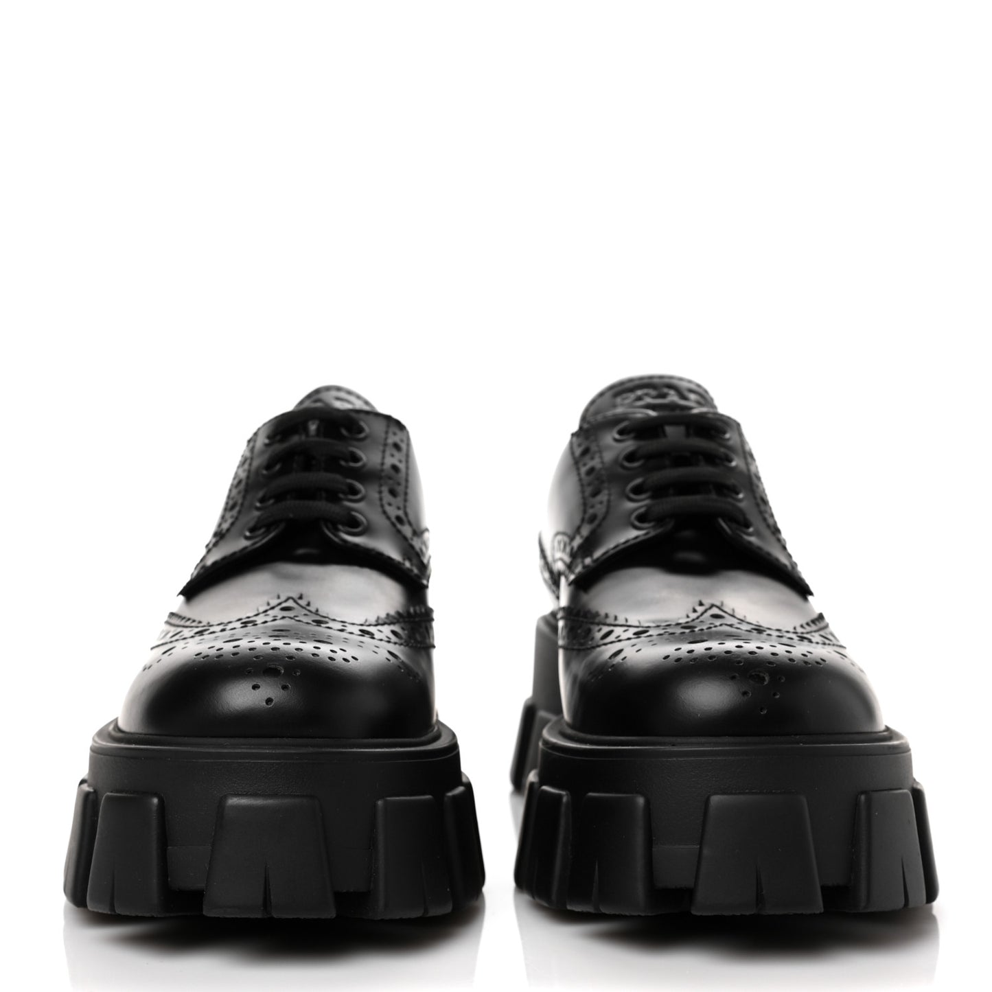 Spazzolato Rois Brogue Monolith 55mm Derby Loafers 37.5 Black