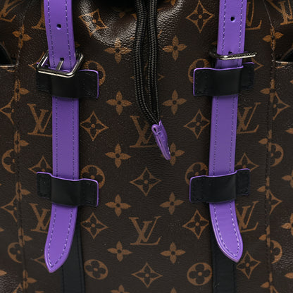 Louis Vuitton Monogram Macassar Christopher MM Backpack Purple 7 of 10