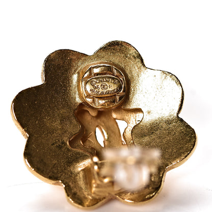 Chanel CC Clip On Earrings Gold 4 of 4