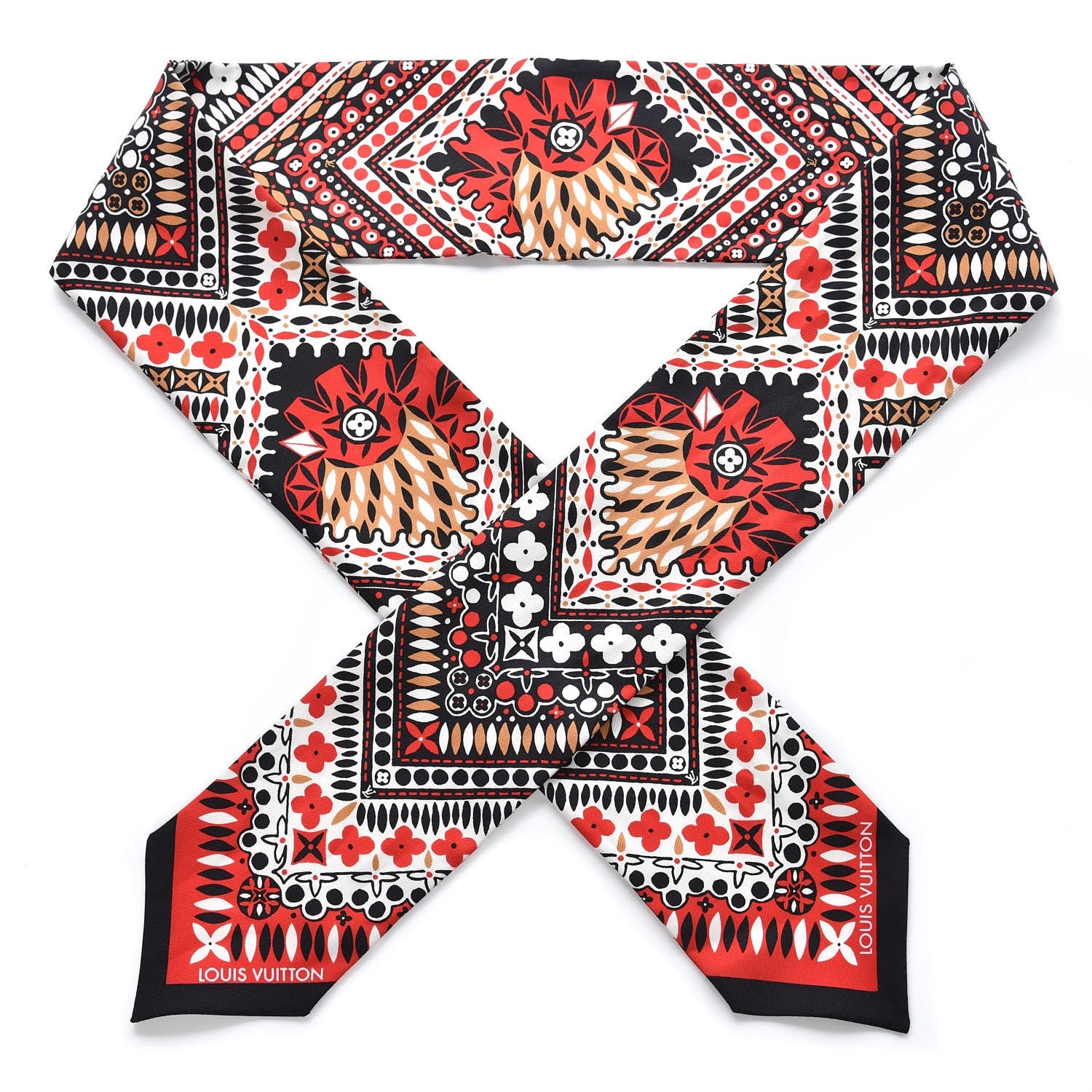 Louis Vuitton Silk Amstramgram Bandeau Coquelicot 1 of 5