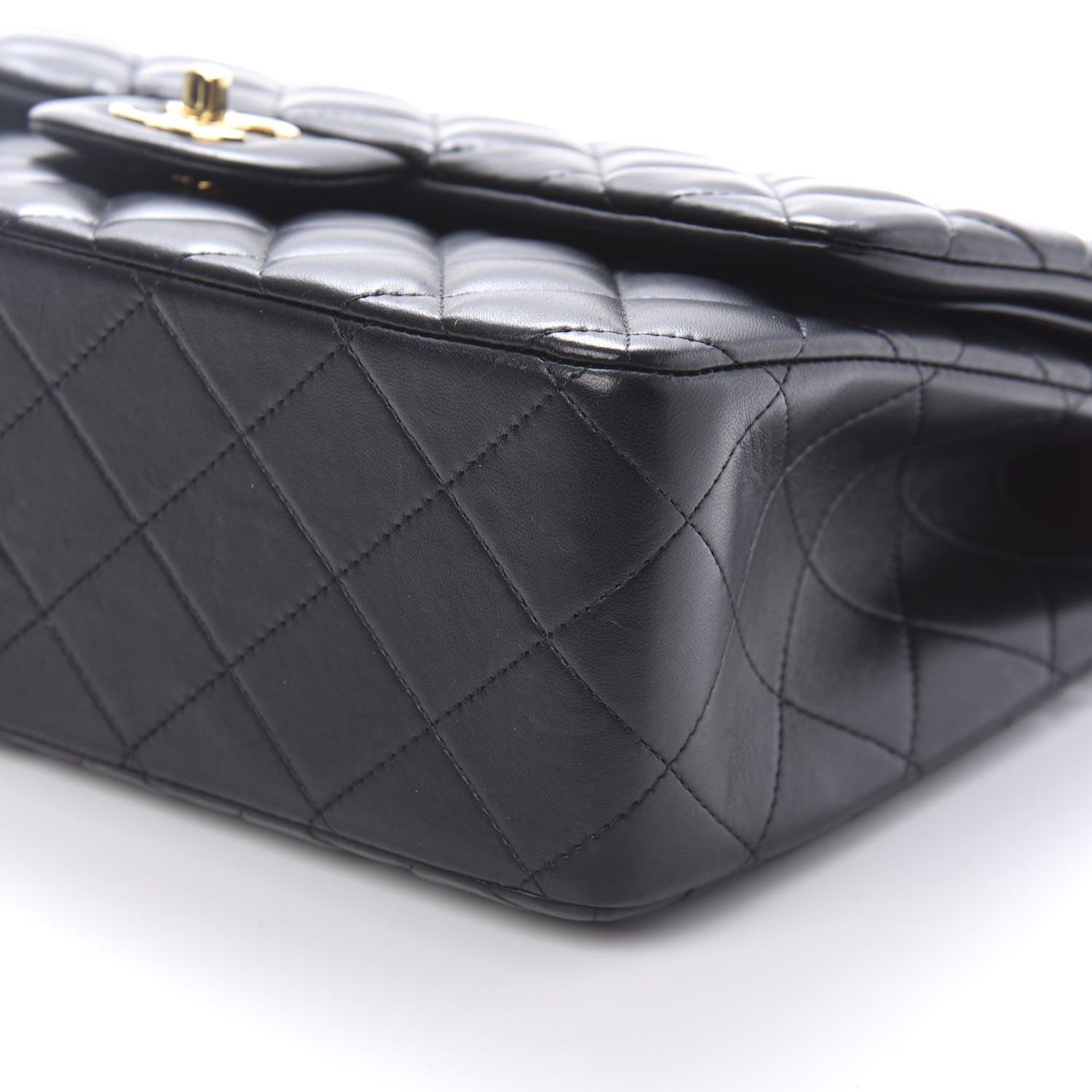 Chanel Lambskin Quilted Jumbo Double Flap Black 7 of 10
