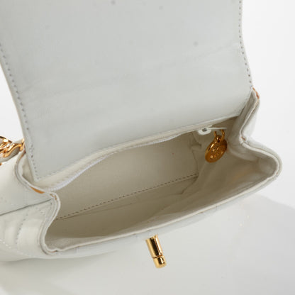 Chanel Lambskin Flap Waist Belt Bag White 8 of 9