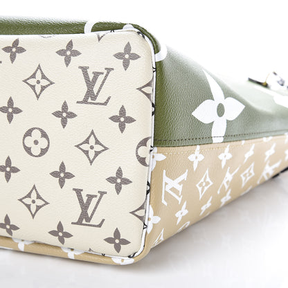 Louis Vuitton Monogram Giant Neverfull MM Kaki 10 of 11
