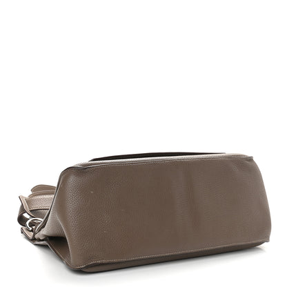 Hermes Taurillon Clemence Jypsiere 37 Etoupe 4 of 11