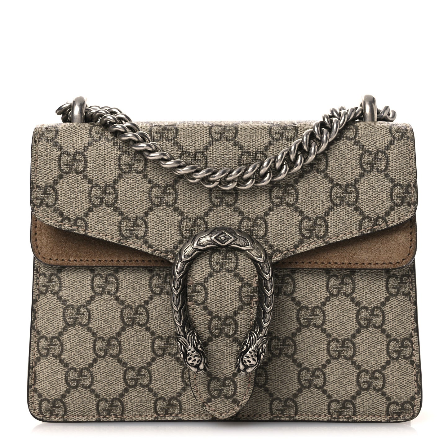 GG Supreme Monogram Mini Dionysus Shoulder Bag Taupe