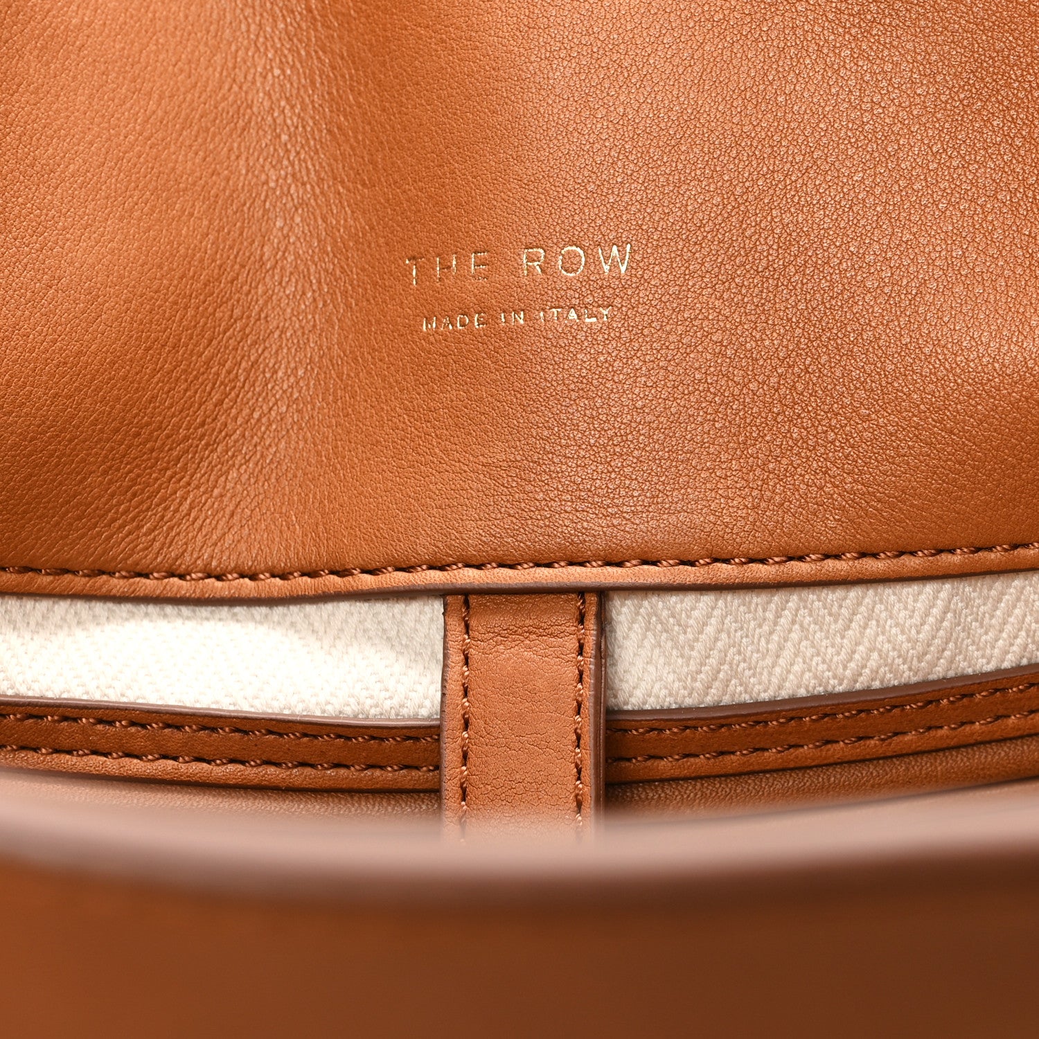 The Row Polished Saddle Calfskin Soft Margaux 12 Cuir 6 of 9