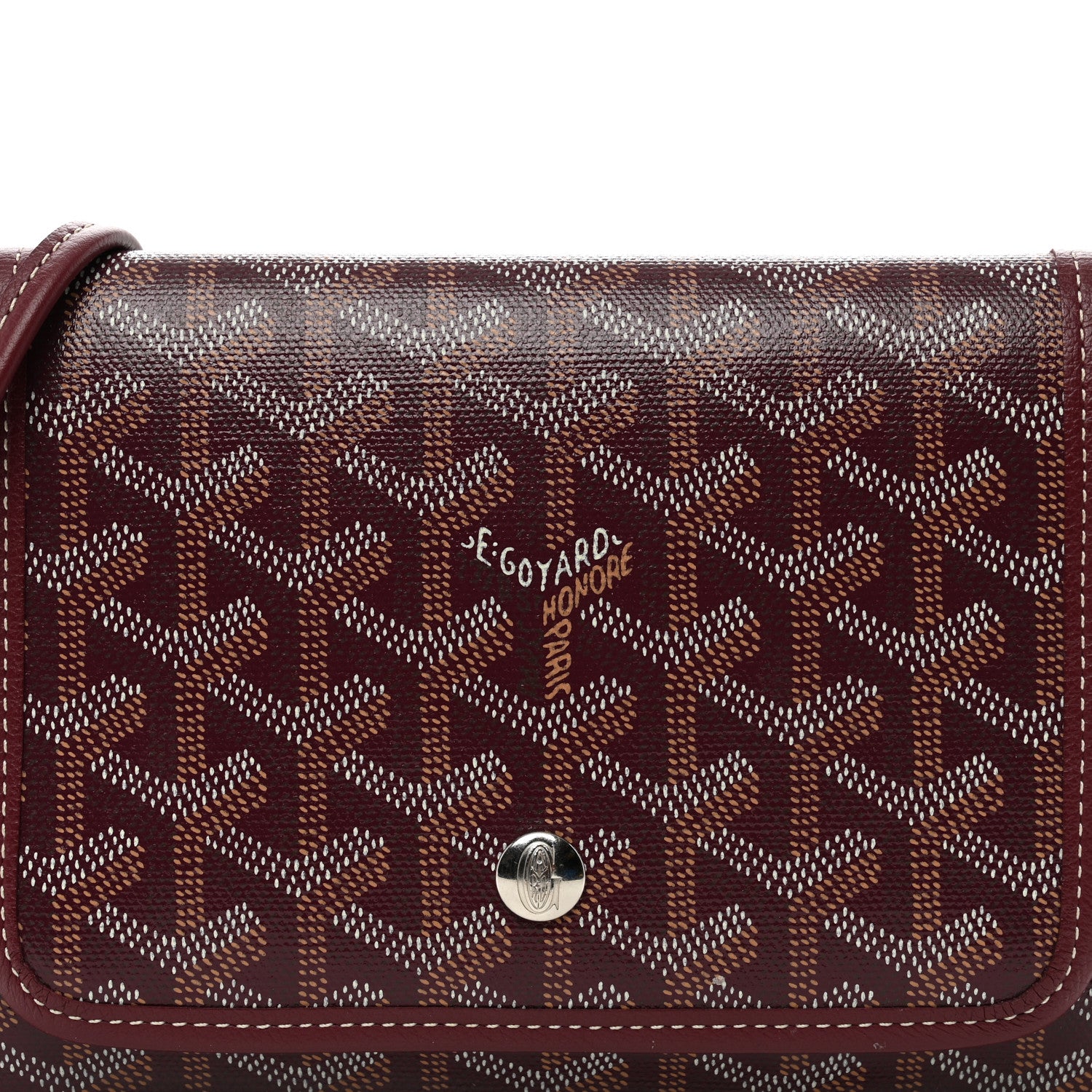 Goyard Goyardine Plumet Wallet Clutch Burgundy 5 of 11