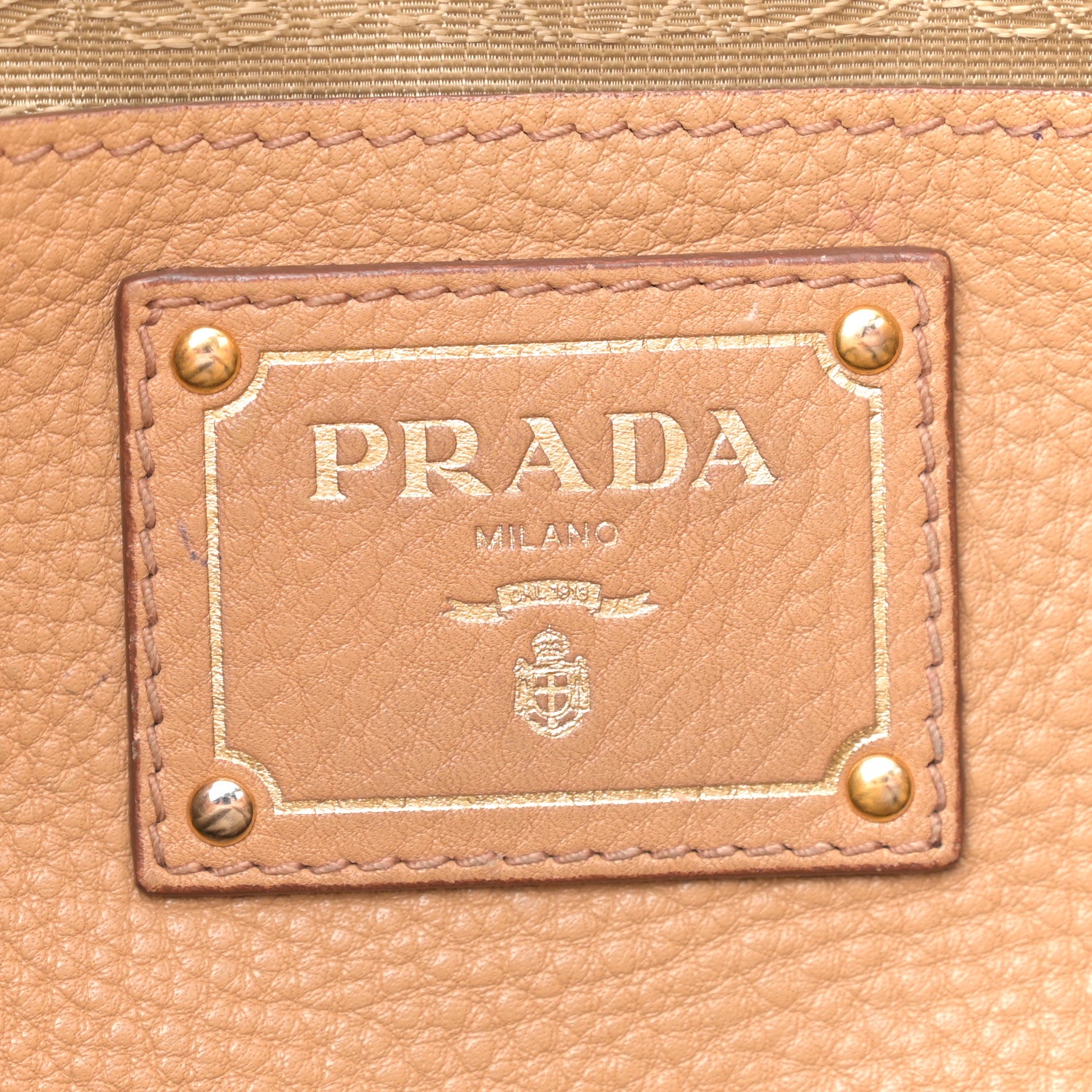 Prada Vitello Daino Side Pocket Hobo Noisette 6 of 17