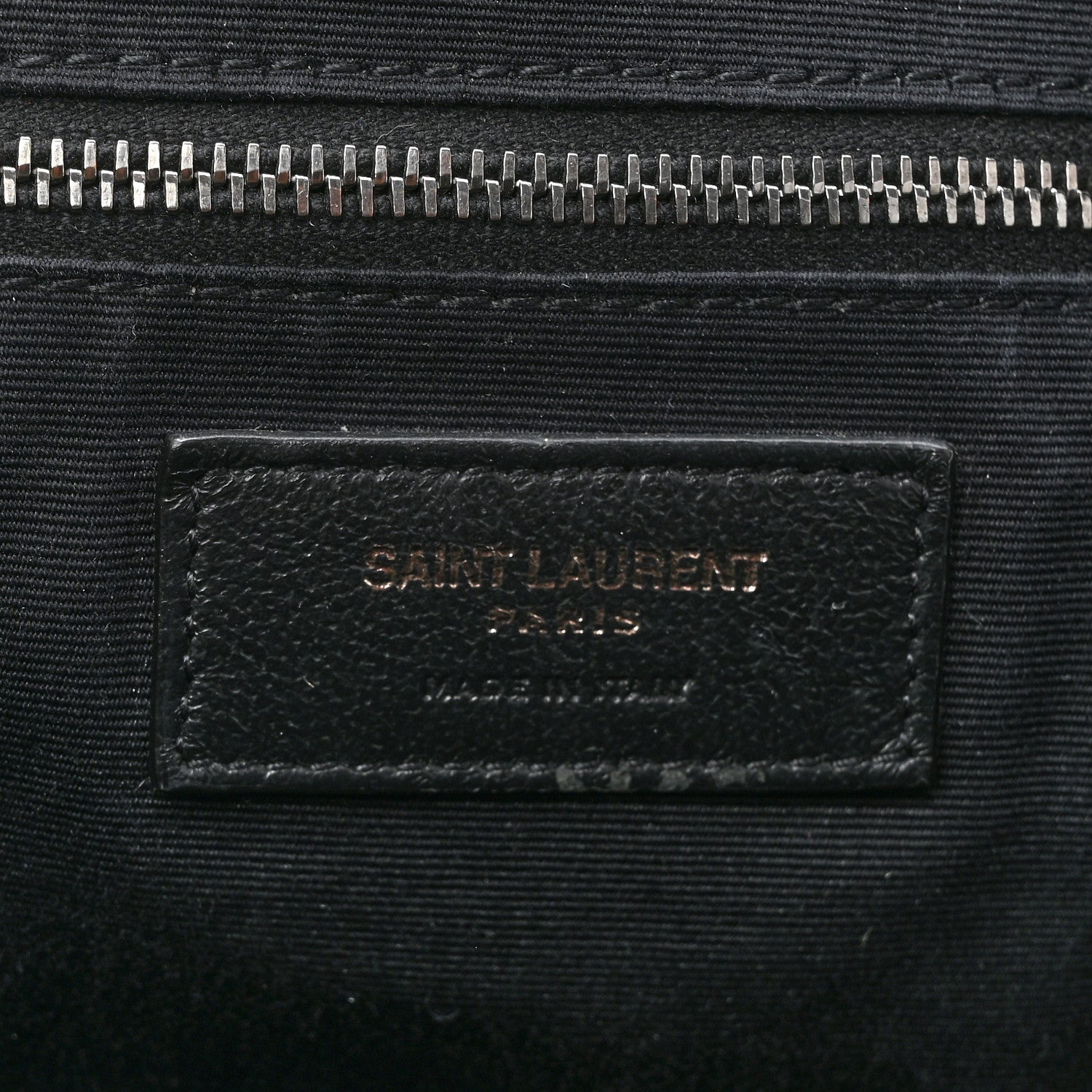 Saint Laurent Vintage Lambskin Chevron Monogram Medium Nolita Military Olive 6 of 13