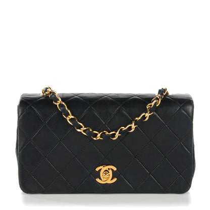 Chanel Lambskin Quilted Mini Flap Black 1 of 9