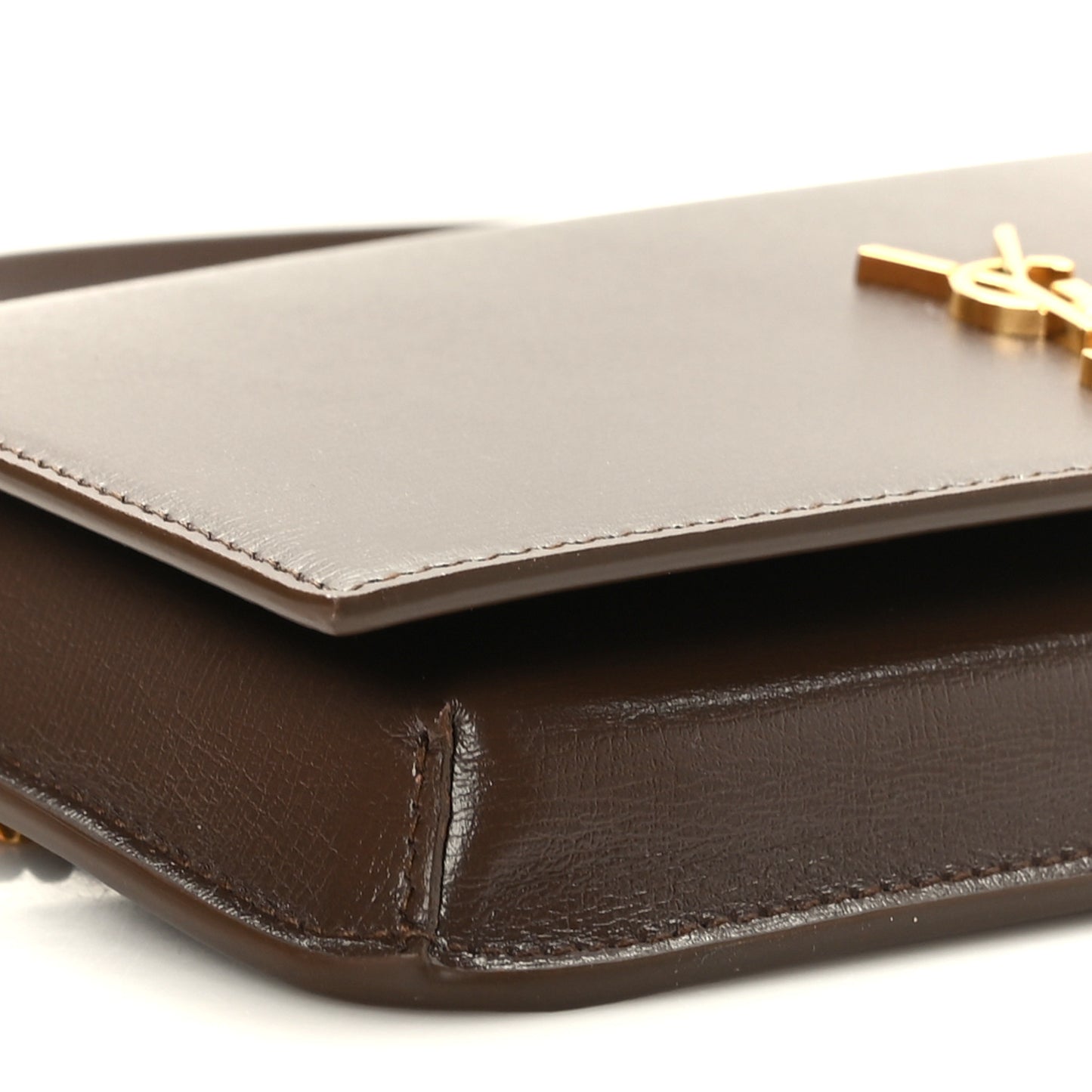 Smooth Calfskin Monogram Phone Holder Crossbody Brick