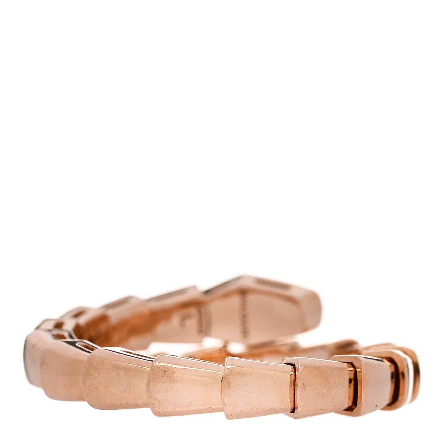 Bulgari 18K Rose Gold Serpenti Viper Ring L 3 of 4