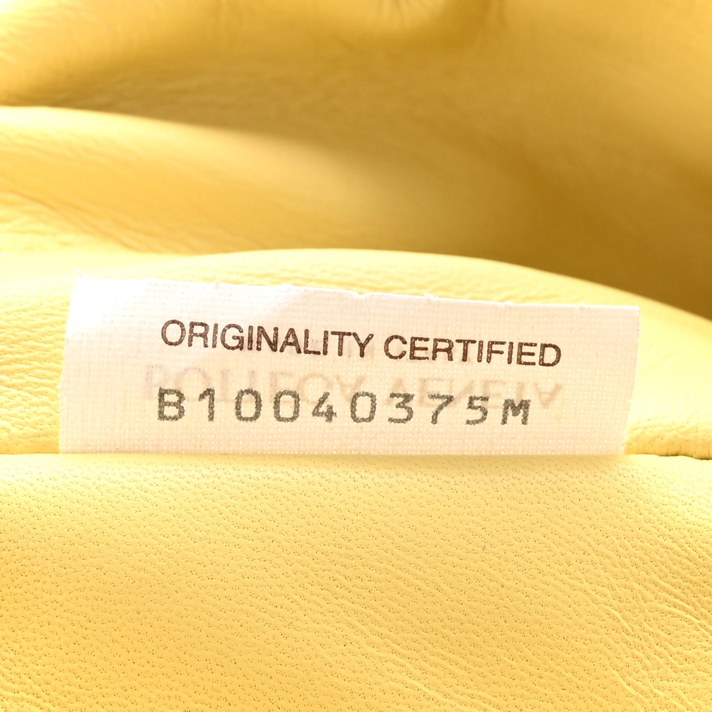 Paper Calfskin Puffy Flap Butter Brass