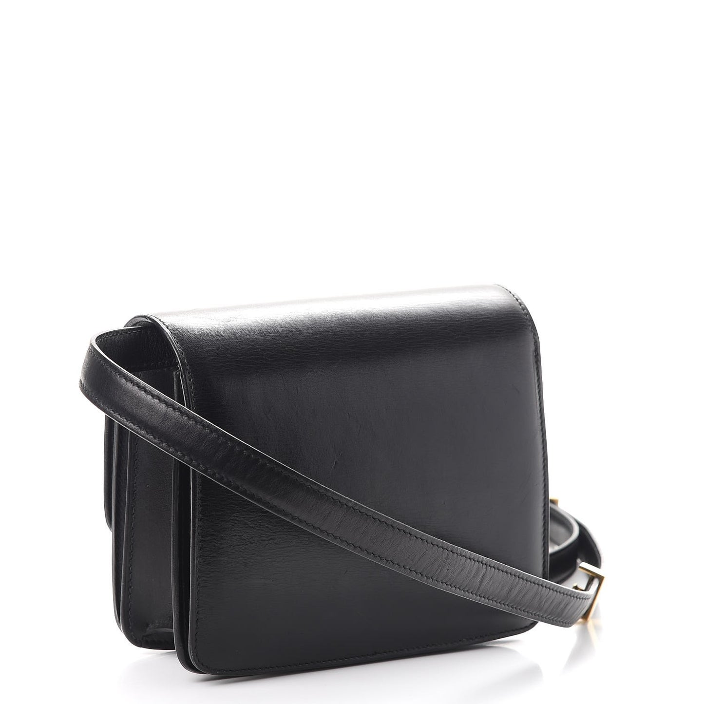 Box Calfskin Small Classic Box Flap Bag Black