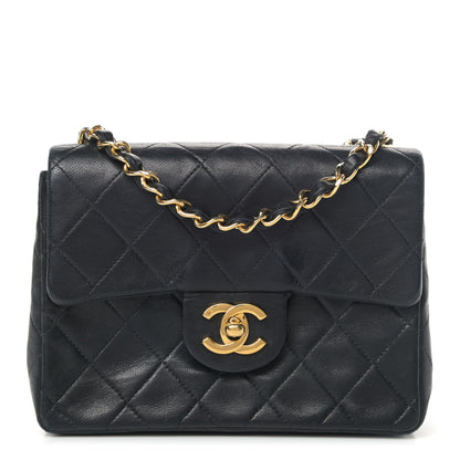 Chanel Lambskin Quilted Mini Square Flap Bag Black 1 of 5