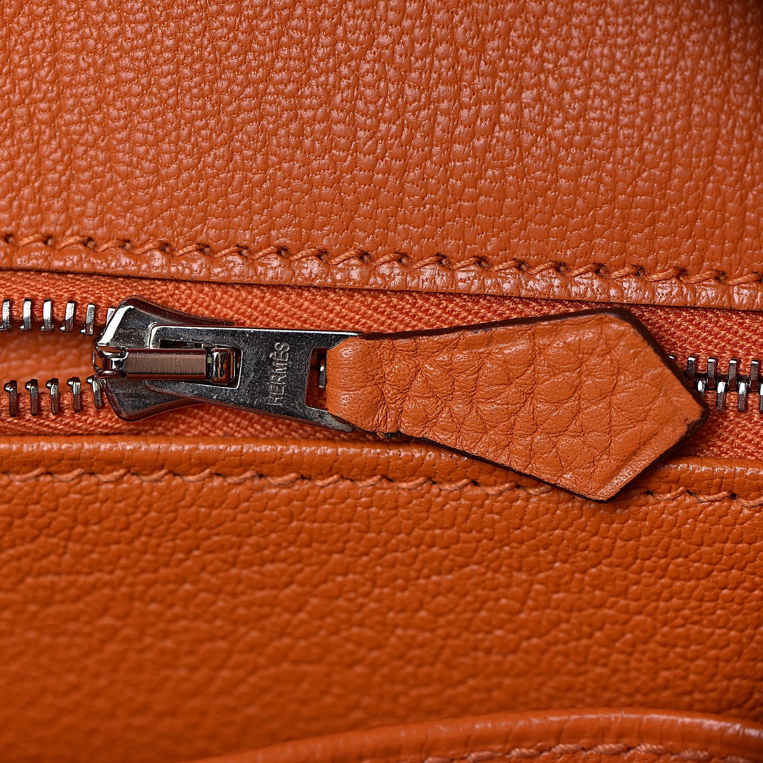 Hermes Taurillon Clemence Birkin 30 Orange 19 of 36