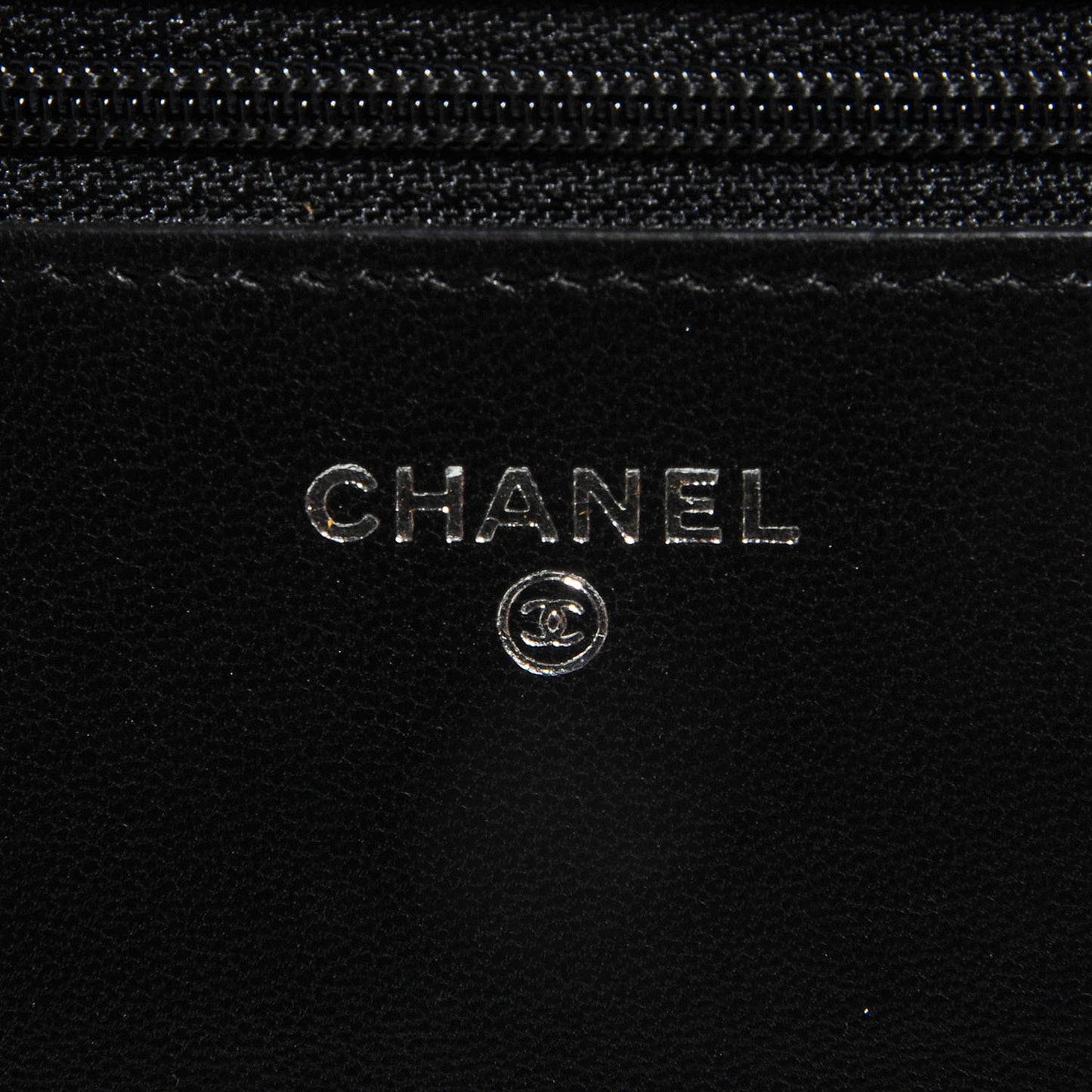 Lambskin Quilted Boy Wallet On Chain WOC Black