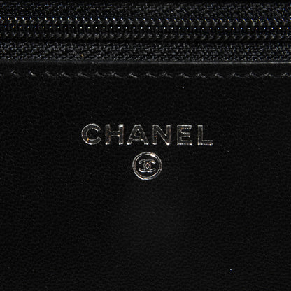 Chanel Lambskin Quilted Boy Wallet On Chain WOC Black 6 of 9
